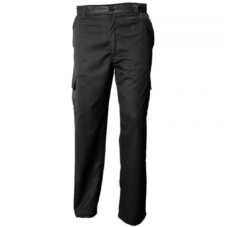 Cargo Trousers Black Polyester 240gsm